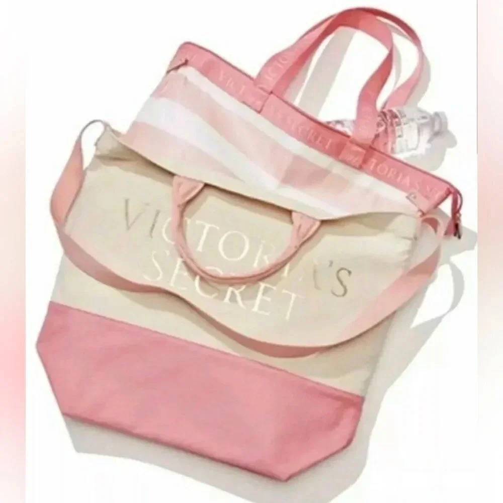 Victoria’s Secret 2 in 1 Insulated Tote Cooler Beach Bag - Picture 4 of 8